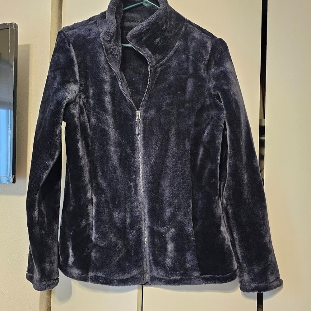 32 DEGREE HEAT SZ L  FAUX FUR FEECE JACKET BLACK SIZE LARGE